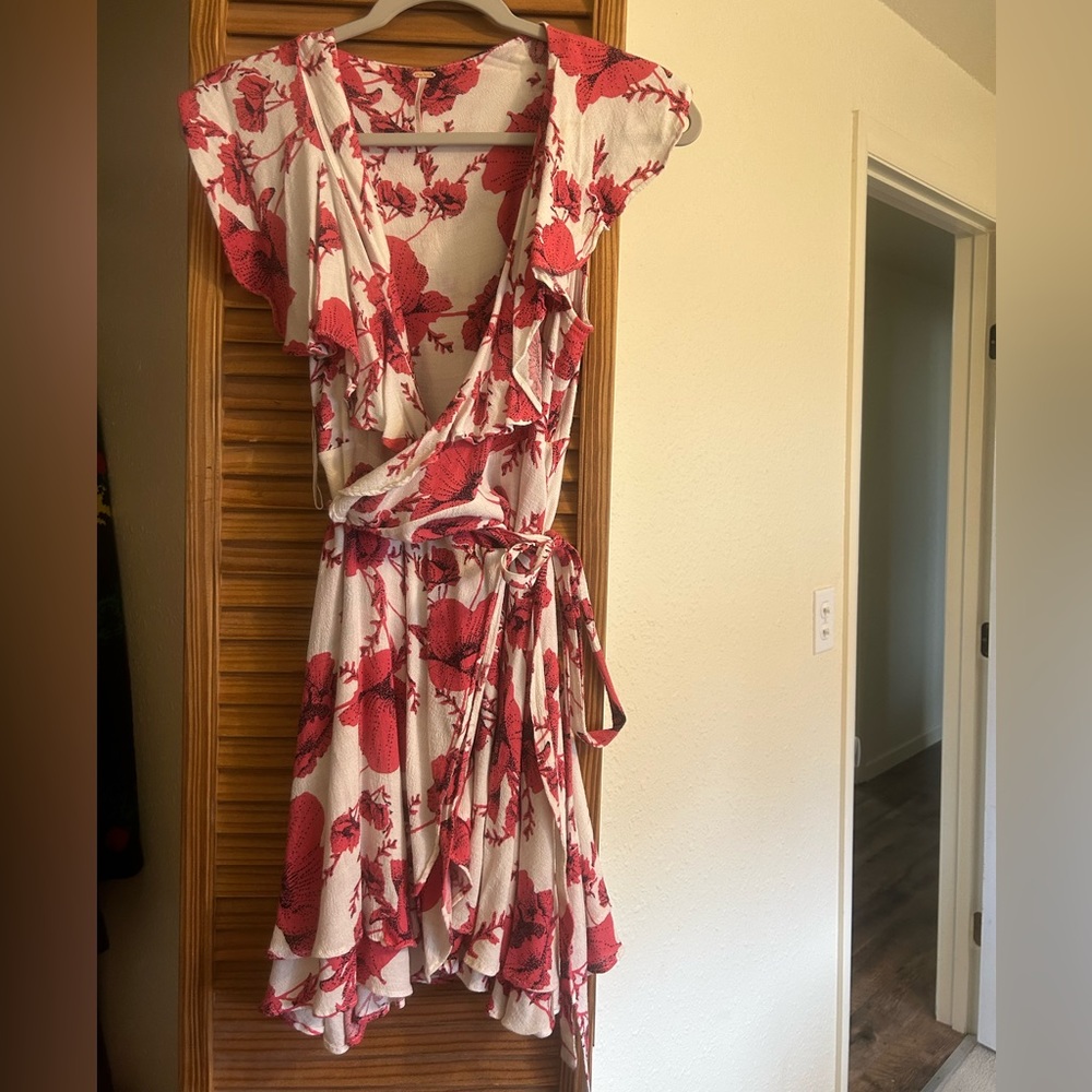 Free People wrap-around mini dress. Perfect for Spring/Summer!
